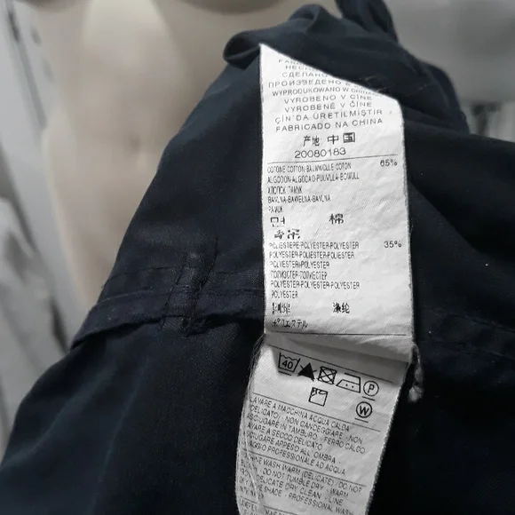 United Colors of Benetton navy blue doublebreasted trenchcoat. Size 10 - Picture 3 of 9